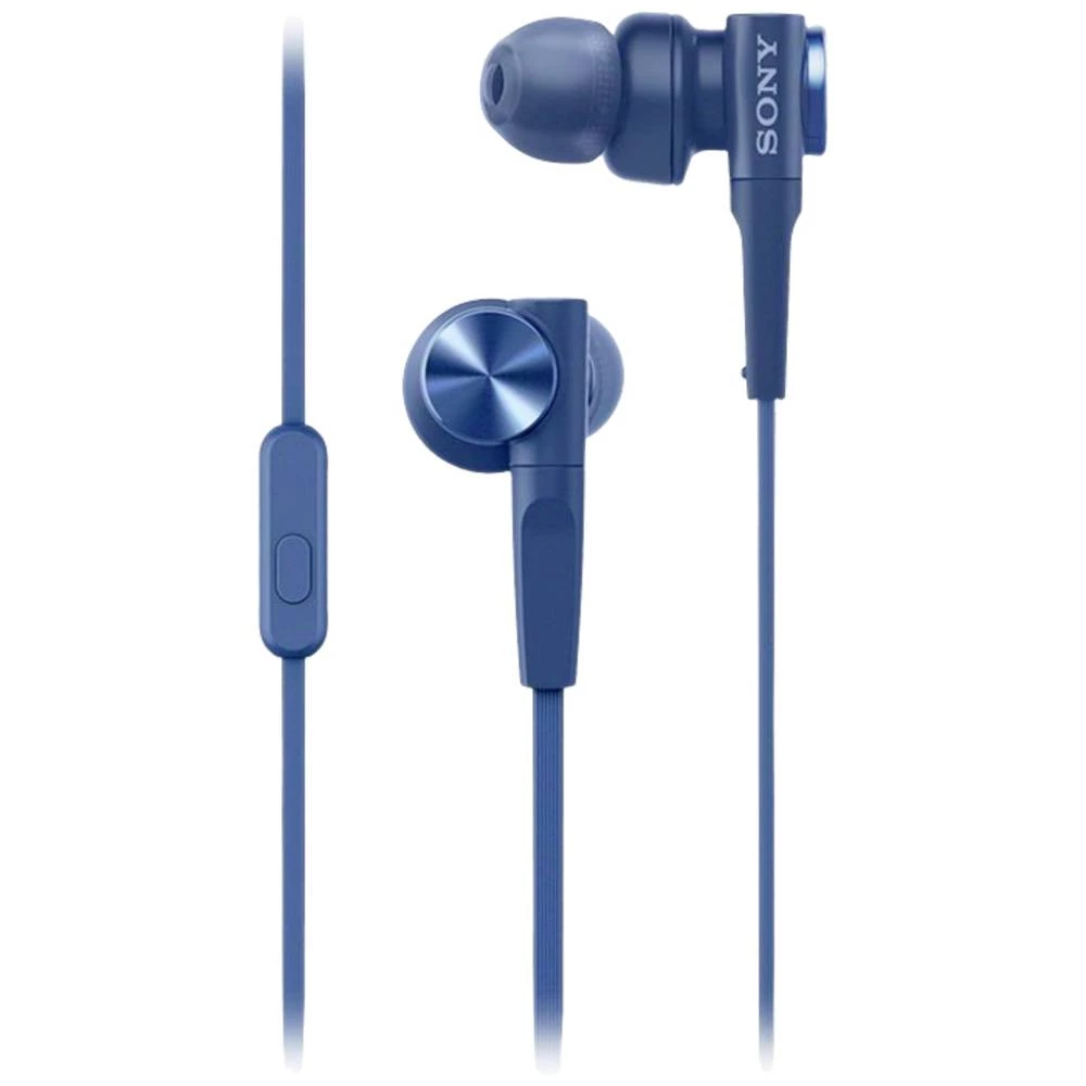 Sony MDR-XB55AP EXTRA BASS™ DJ In Ear slušalice žičani stereo plava boja slika