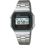 Casio ručni sat A168WA-1YES (Š x V) 36.30 mm x 38.60 mm srebrna Materijal kućišta=smola Materijal (narukvica)=nehrđajući