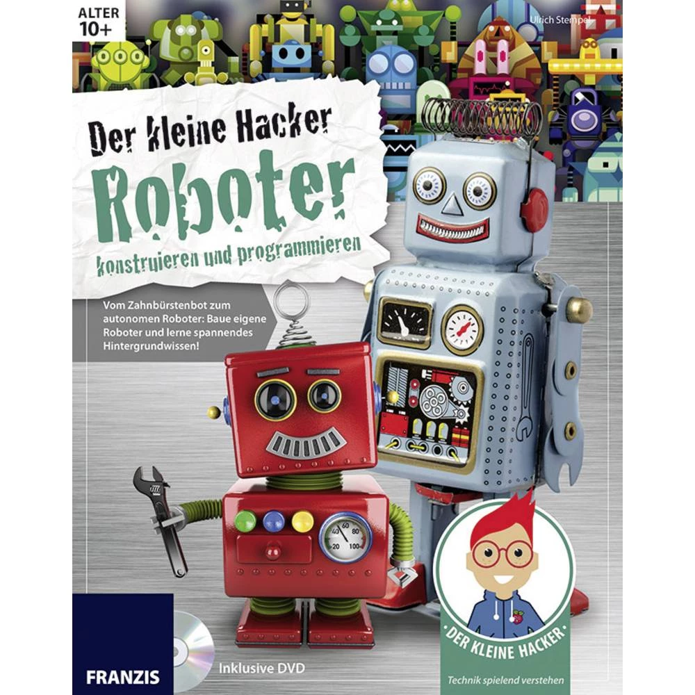 Robot komplet za sastavljanje Franzis Verlag Der kleine Hacker: Roboter konstruieren und programmieren 65305 Iznad 10 godina slika
