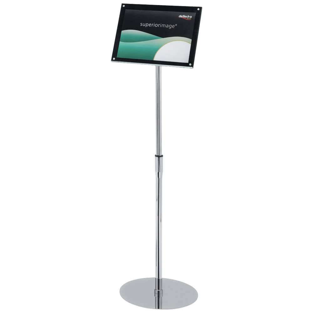 Deflecto 790645 nosač brošure, podni stalak srebrna, crna din a3 Broj pretinaca 1 1 St. (Š x V x D) 340 x 1280 x 300 mm slika