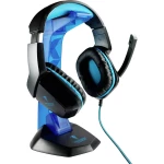 Berserker Gaming AVRAK igraće naglavne slušalice sa mikrofonom 3,5 mm priključak sa vrpcom, stereo preko ušiju crna, plava boja