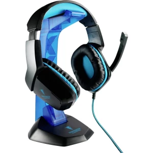 Berserker Gaming AVRAK igraće naglavne slušalice sa mikrofonom 3,5 mm priključak sa vrpcom, stereo preko ušiju crna, plava boja slika