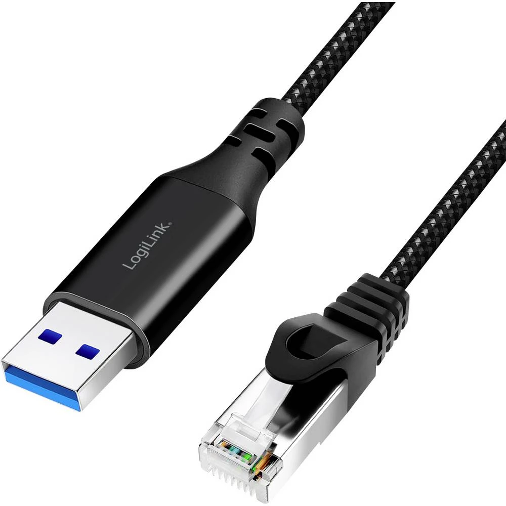 LogiLink USB 3.0 adapterski kabel [1x USB 3.2 gen. 1 utikač A (USB 3.0) - 1x RJ45-utikač 8p8c] CU0401 1.50 m slika