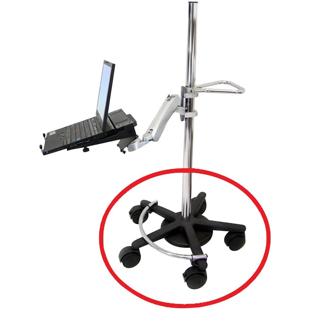 Postolje s kotačima Pogodno za seriju: Ergotron Mobilno radno postolje Ergotron Crna slika