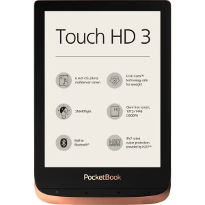 PocketBook Touch HD 3 eBook-čitač 15.2 cm (6 ") Bakrena, Crna