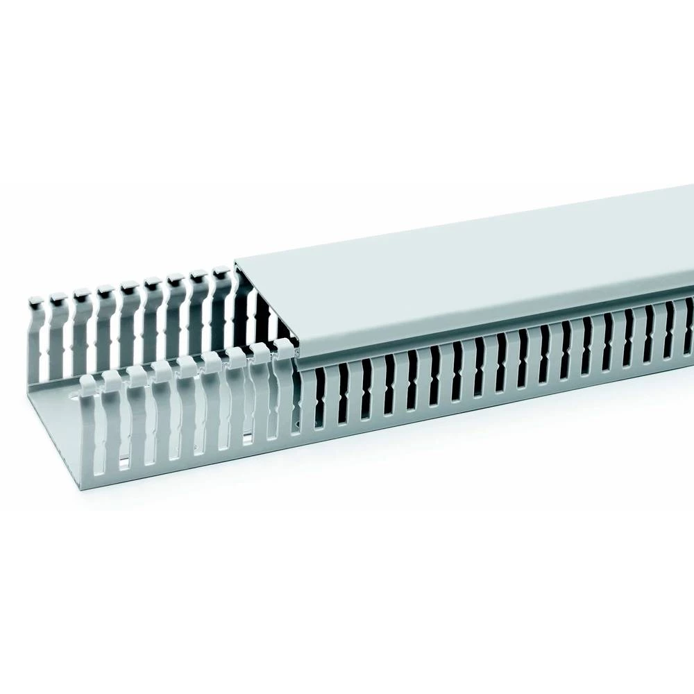 OBO Bettermann 6132380 kanal za ožičenje gornji dio (D x Š x V) 2000 x 25 x 75 mm 1 St. siva slika