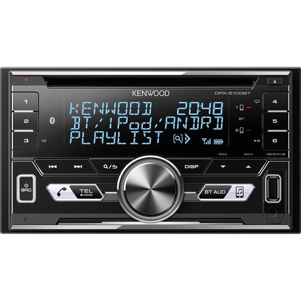 Kenwood DPX-5100BT Dvostruki DIN autoradio Bluetooth&reg; telefoniranje slobodnih ruku, Priključak na upravljaču vozila slika