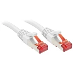 LINDY 47797 RJ45 mrežni kabel, Patch kabel cat 6 S/FTP 7.5 m bijela  1 St.