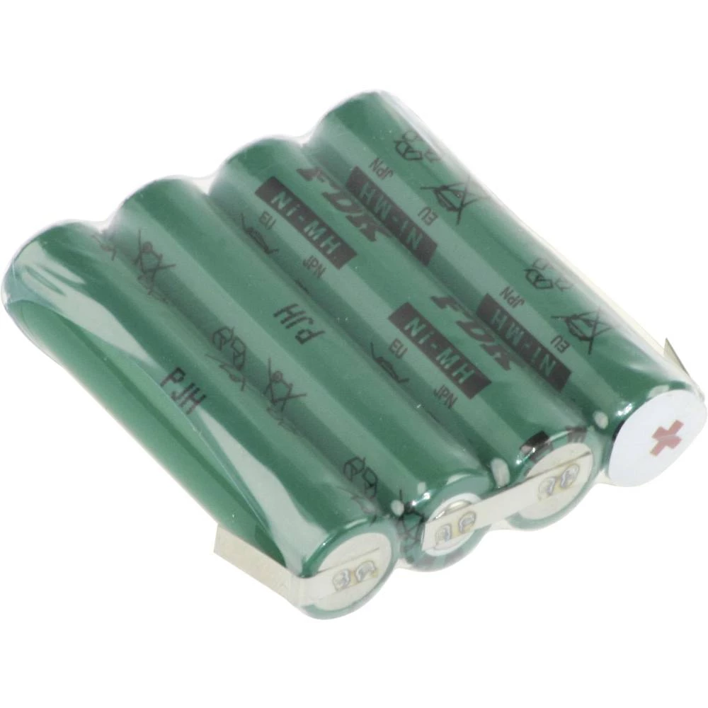 Aku-pack 4x Micro (AAA) U-lemna zastavica NiMH FDK Reihe F1x4 4.8 V 730 mAh slika