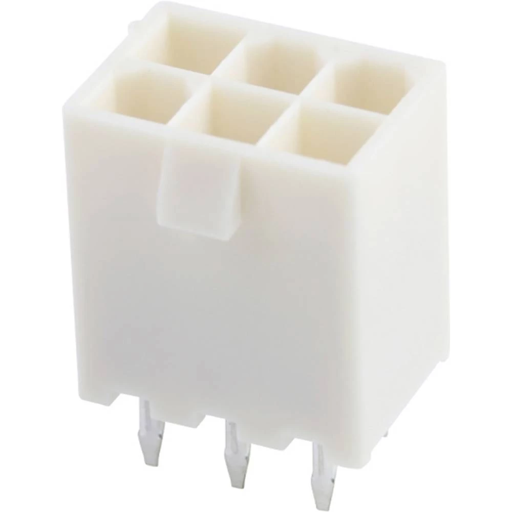 Molex 39288060 Mini-Fit Jr. Vertical Header, 4.20mm Pitch, Dual Row, 6 Circuits, without Snap-in Plastic Peg PCB Lock, T slika