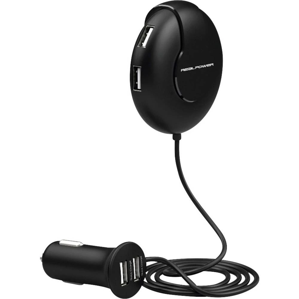 RealPower 195446 USB punjač osobno vozilo Izlazna struja maks. 2400 mA 6 x USB slika
