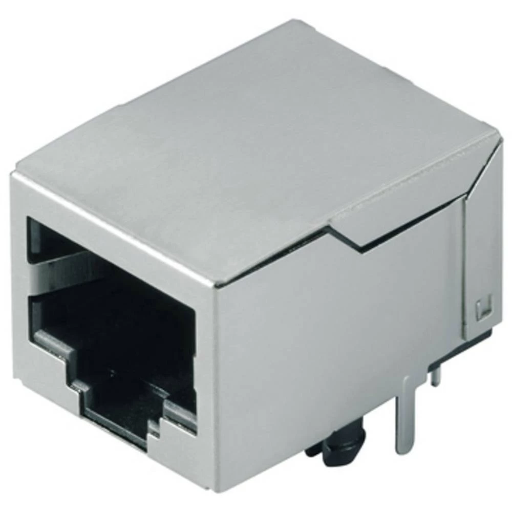 Priključak RJ45 CAT 5 Ženski konektor, vertikalna ugradnja RJ45C5 T1D 3.2N4N TY Srebrno-crna Weidmüller 1433800000 120 ST slika