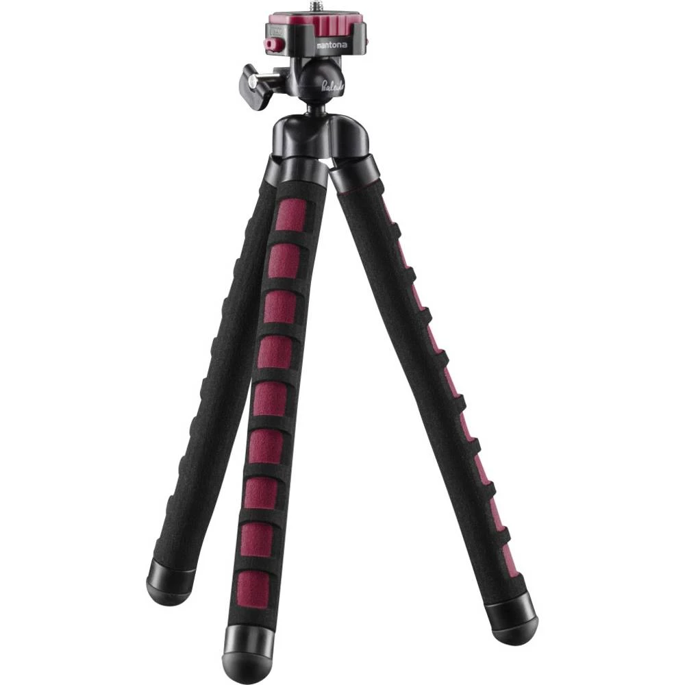 Mantona Flex Poseban stalak 1/4 inča Radna visina=10 - 27 cm Crvena Za pametne telefone i GoPro slika