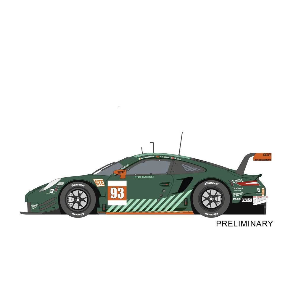 Carrera 20023950 DIGITAL 124 automobil Porsche 911 RSR Proton Competition, br.93 slika