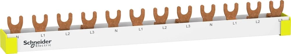 Fazna šina Bijela 4-polni 63 A 230 V/AC Schneider Electric R9XFH412 slika