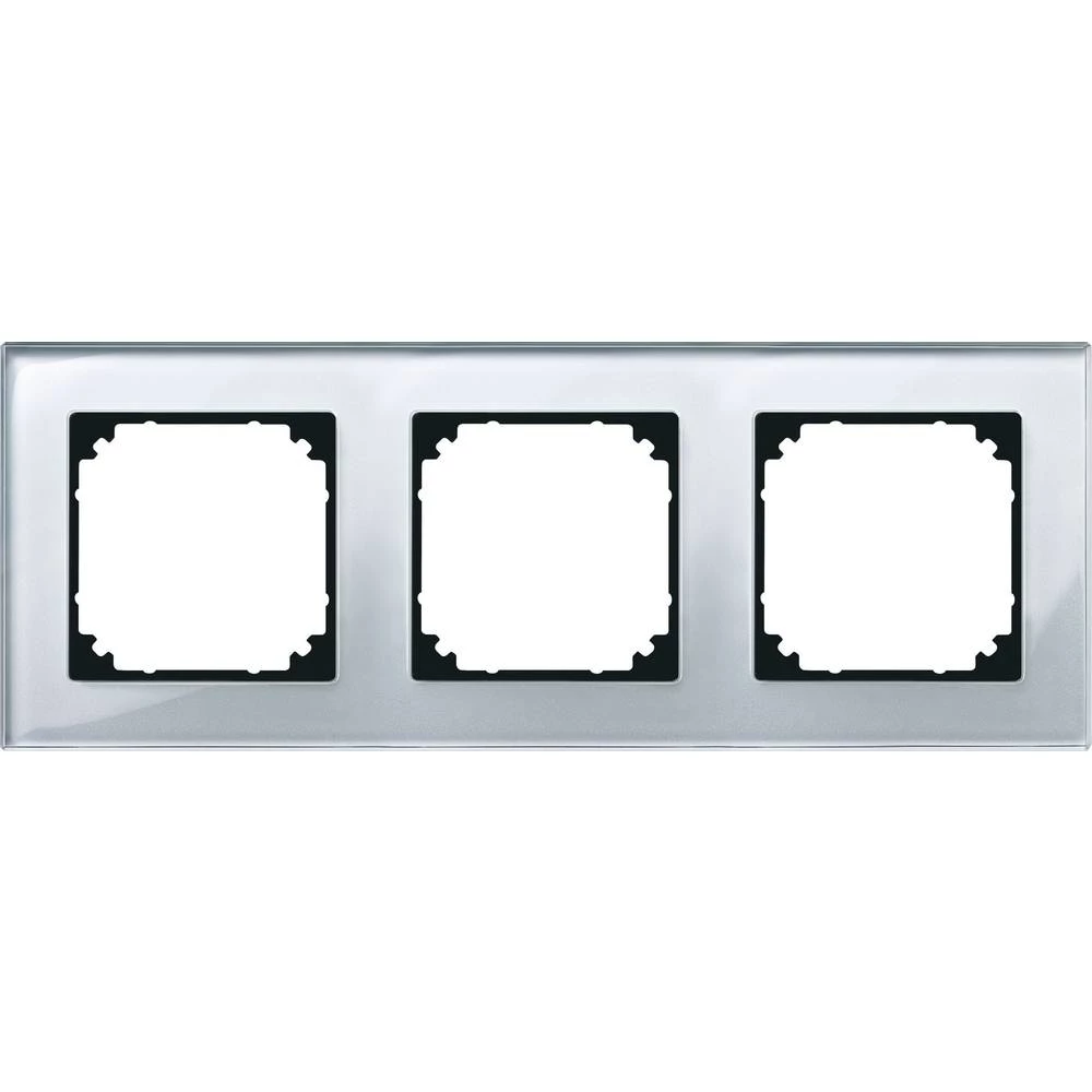 Merten 3-struki Okvir M-Plan, Sustav M Srebrna 489360 slika