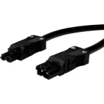 Adels-Contact 92876220 mrežni priključni kabel mrežni adapter - mrežni konektor Ukupan broj polova: 2 crna 2.00 m 50 St.