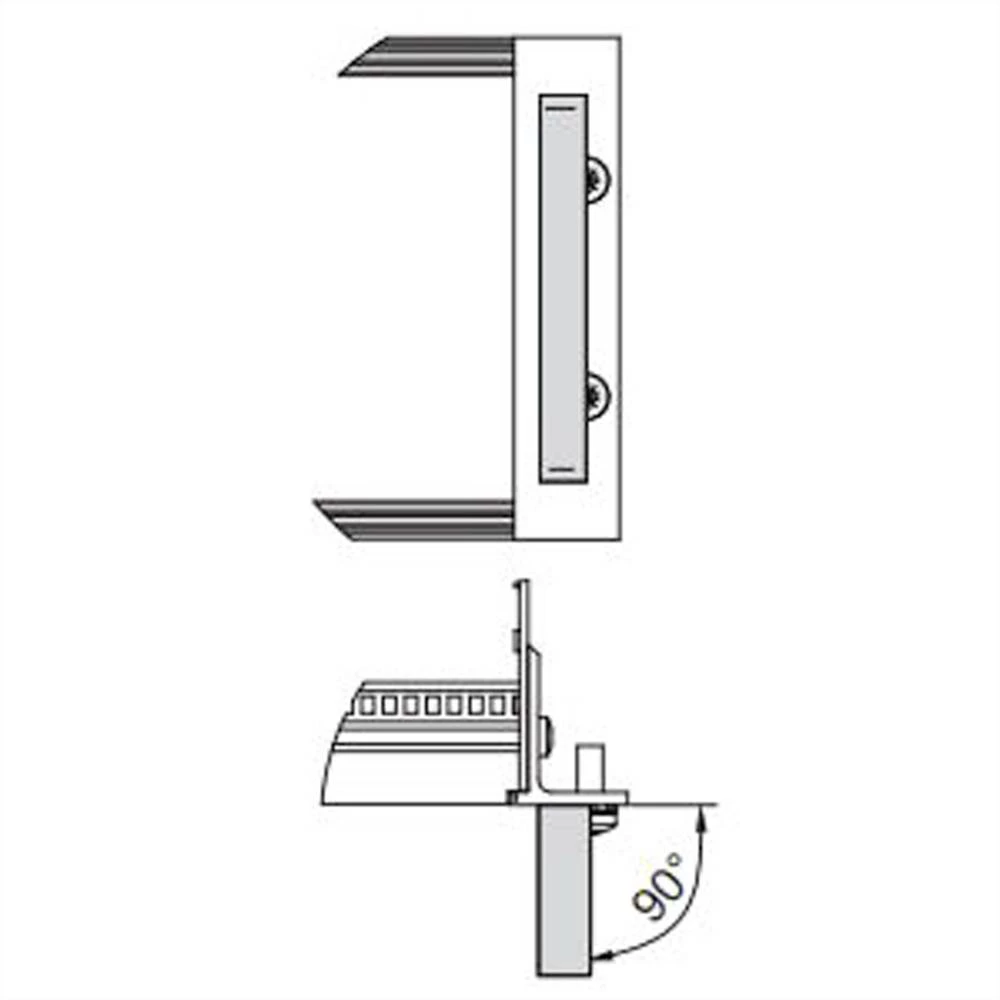 SCHROFF prednja ručka, jednodijelna - PREDNJA RUČKA ALUMINIJA 6/9HE ELOX. Schroff 10501008 držak 10 St. slika