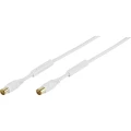 Antene Priključni kabel [1x 75 Ω antenski ženski konektor - 1x 75 Ω antenski muški konektor] 3 m 110 dB pozlaćeni ko slika