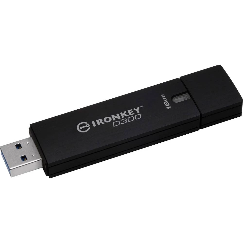 USB Stick 16 GB Kingston IronKey&trade; D300 Crna IKD300/16GB USB 3.0 slika