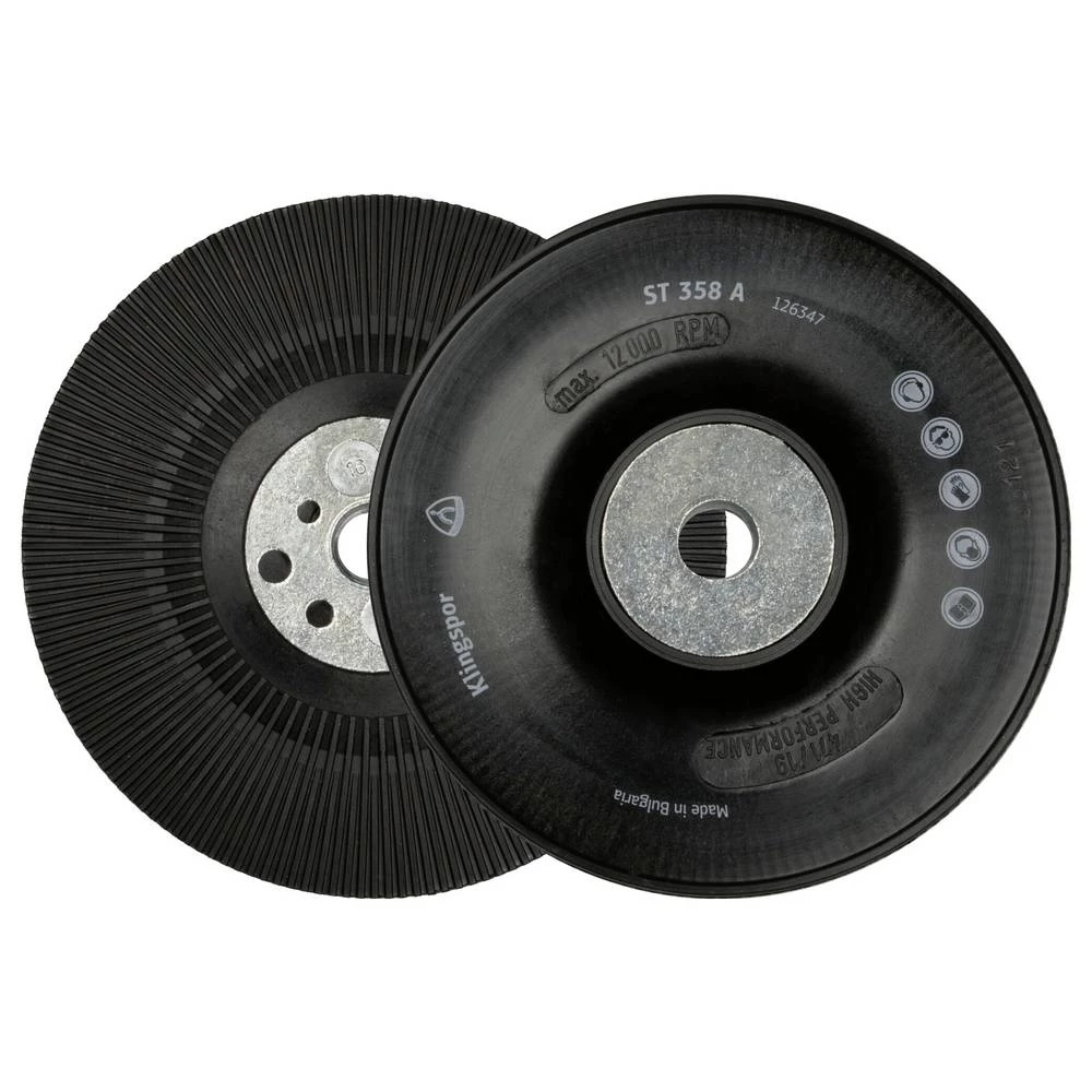 Klingspor 126347 ST358A FI podložna ploča, rebrasta, 125 mm, navoj M14 promjer 125 mm slika
