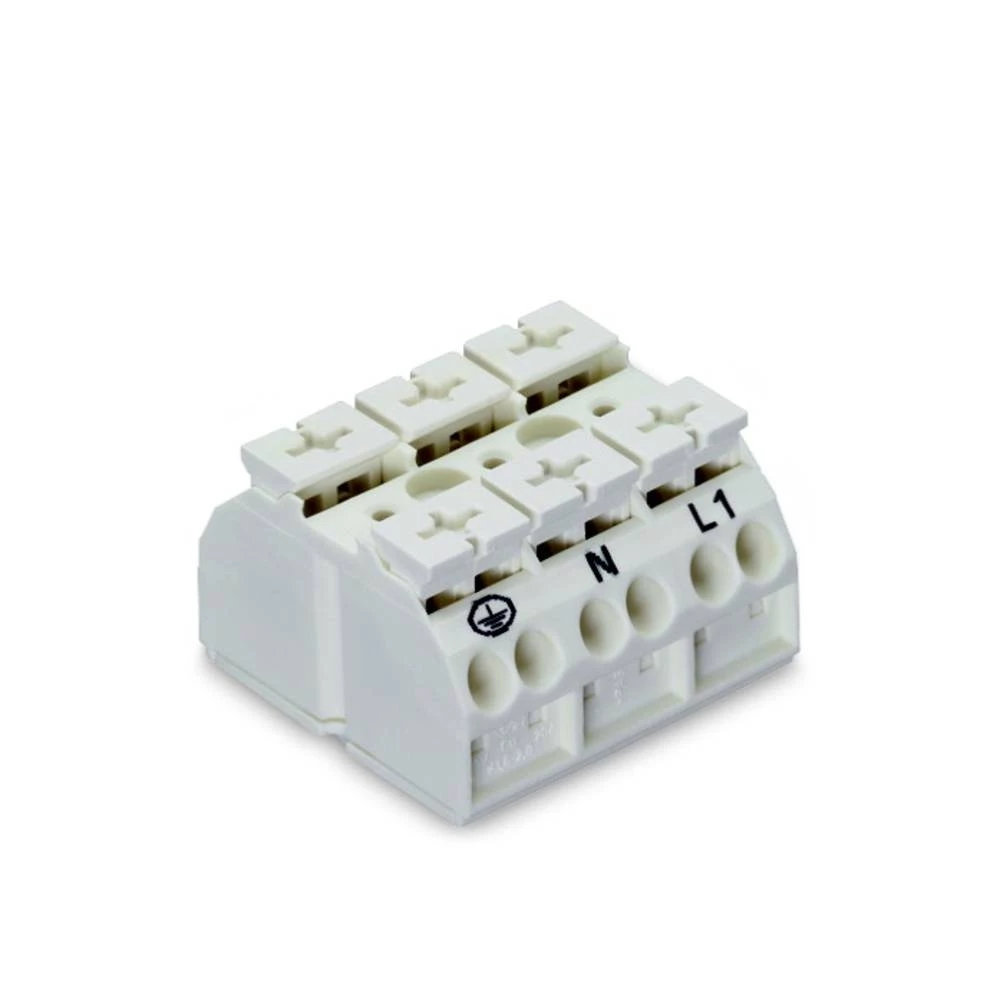 WAGO 862-1603 stezaljka za priključivanje uređaja opružna stezaljka bijela 250 St. slika