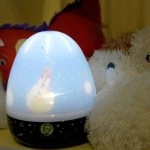 Niermann 80056 LED noćno svjetlo s projektorom i glazbenom kutijom Ovalan Mali princ LED Bijela, Plava boja