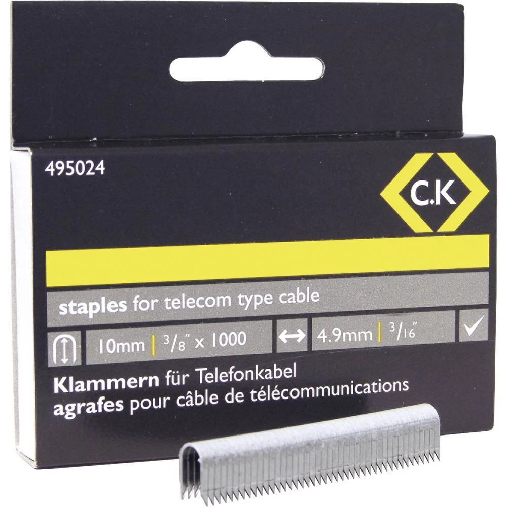 C.K 495024 spajalice 1 kom. Dimenzije (D x Š) 10 mm x 4.8 mm slika