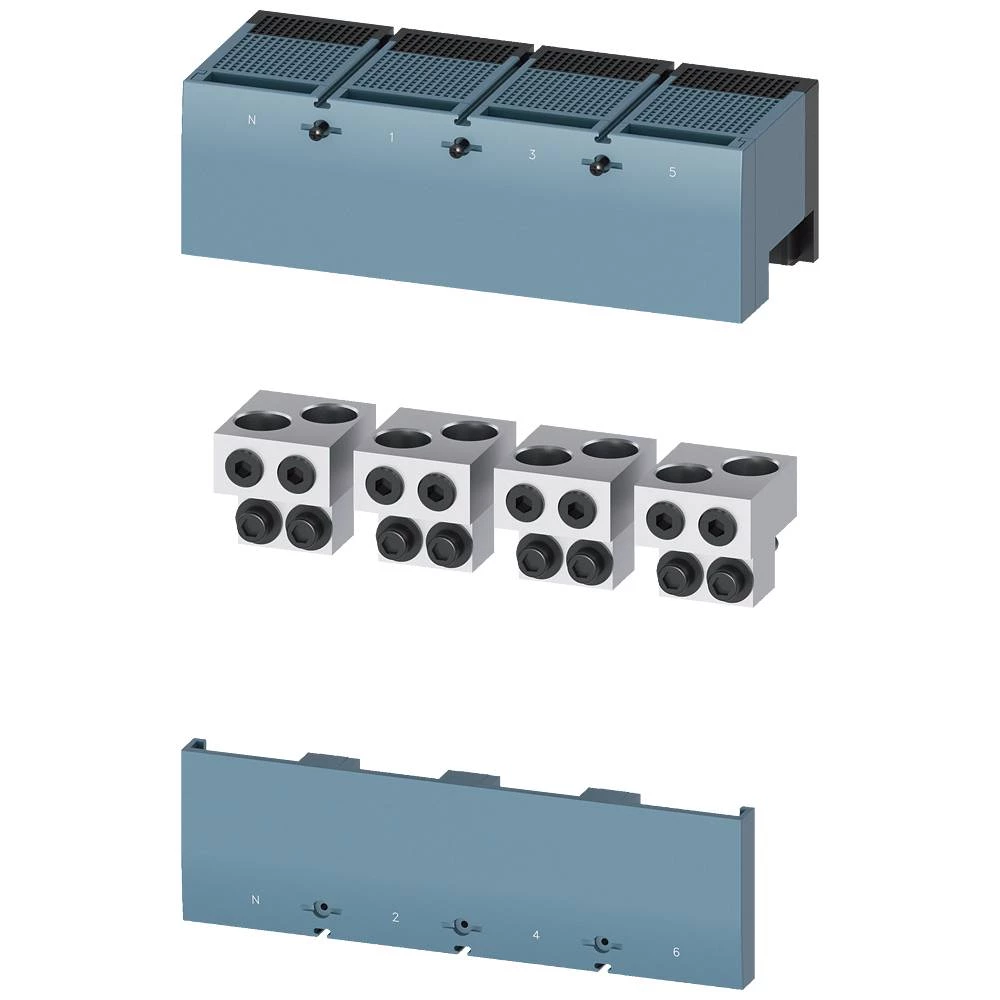 Spojna stezaljka okruglog vodiča TA4.1 2 x 400kcmil…750kcmil za 2 kabela- 4 kom... Siemens 3VA9674-0JJ24 #####Rundleiteranschlussklemme 1 St. slika