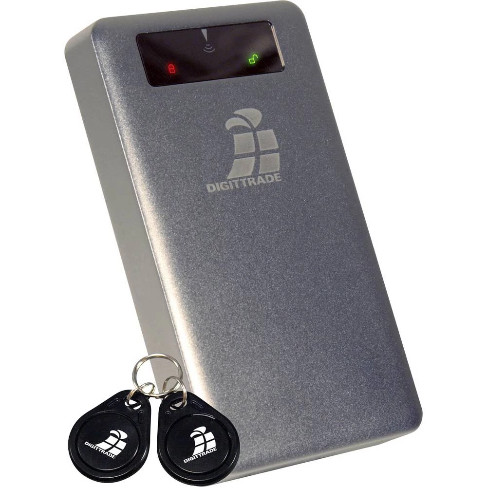 Vanjski RFID Sigurnosni tvrdi disk: 6,35 cm (2,5 inča) 500 GB Digittrade RS256 Srebrna USB 3.0 slika