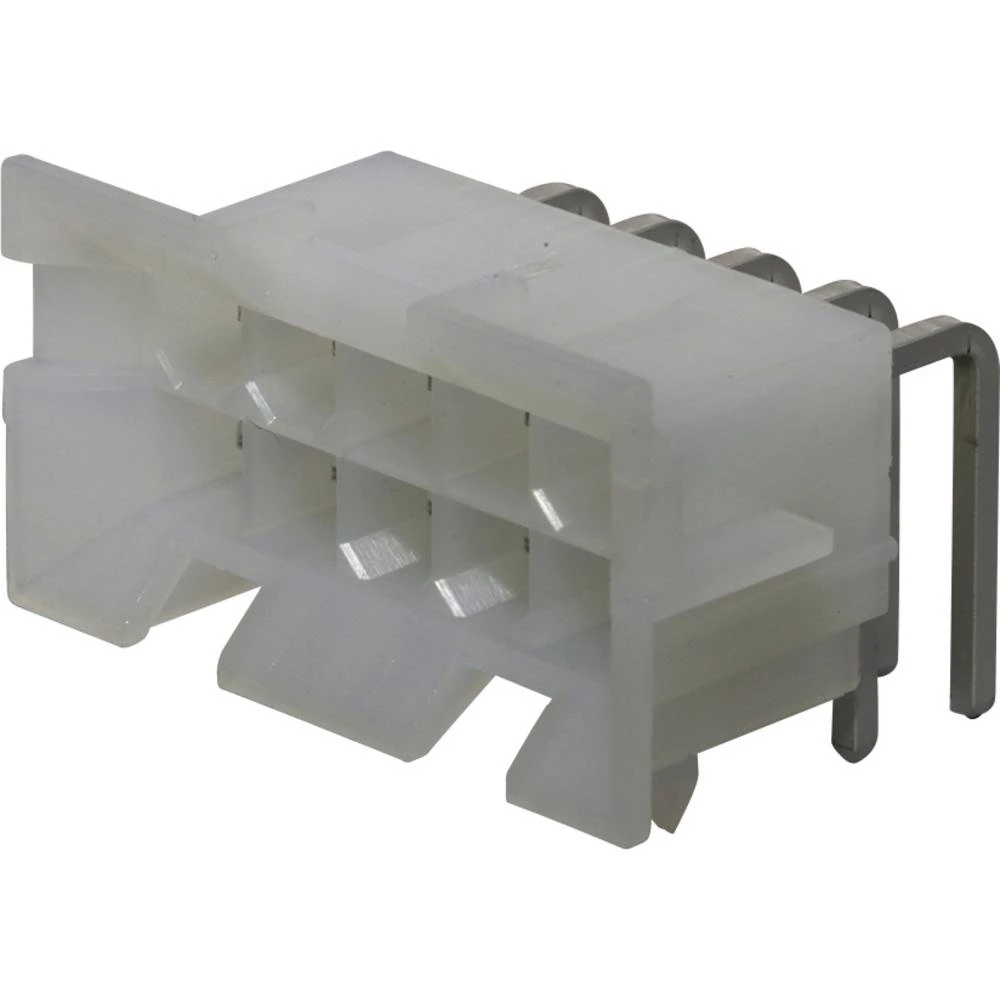 Molex 15246100 Mini-Fit BMI Header, Dual Row, Right-Angle, with Snap-in Plastic Peg PCB Lock, 10 Circuits, PA Polyamide slika