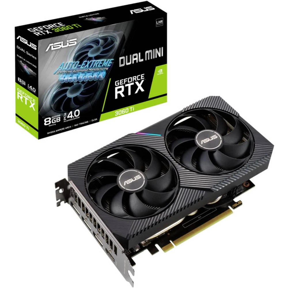 Asus grafička kartica Nvidia GeForce RTX 3060 Ti Dual Mini 8 GB GDDR6-RAM PCIe x16 HDMI™, DisplayPort slika