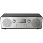 Panasonic RF-D100BTEGT desktop radio UKW (1014), DAB+ (1012) AUX, Bluetooth®, DAB+, UKW  funkcija alarma srebrna, smeđa boja
