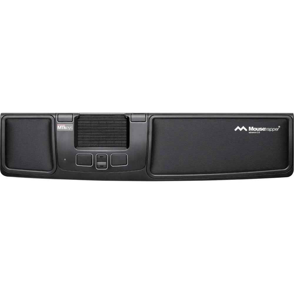 BakkerElkhuizen Mousetrapper Advance 2.0 USB miš Ergonomski, Ugrađeni dodirna podloga, Tipke miša Crna slika