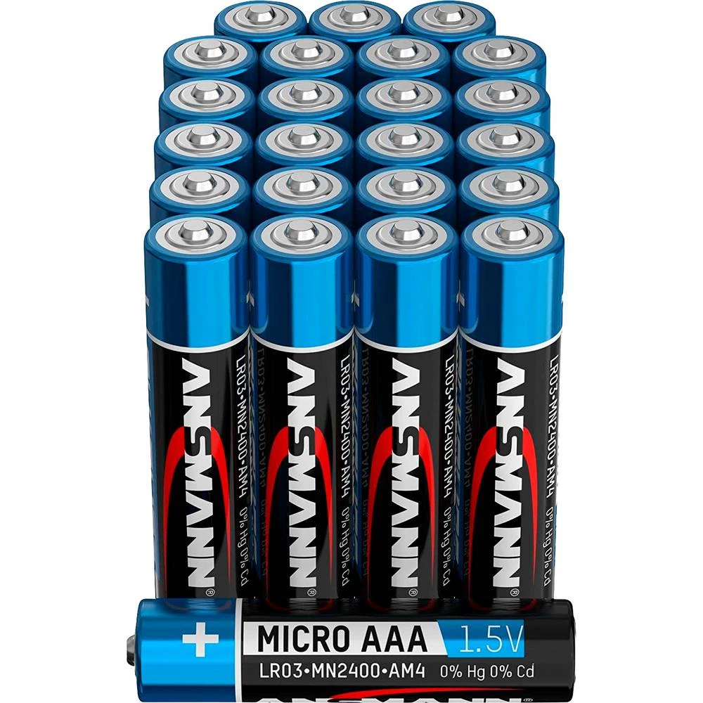 Ansmann micro (AAA) baterija alkalno-manganov 1.5 V 24 St. slika