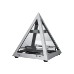 AZZA Pyramid Mini bench table kućište za računala aluminij boja, crna