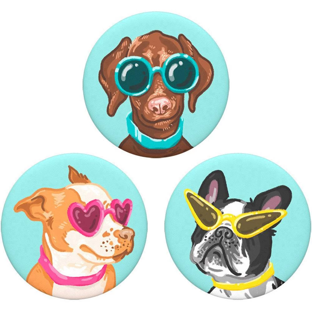 POPSOCKETS Posh Pups Stalak za mobitel Višebojna slika