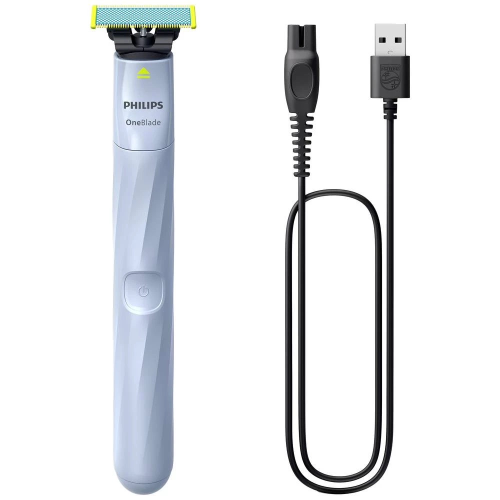 Philips OneBlade 1st Shave brijač za mokro brijanje nebesko-plava slika