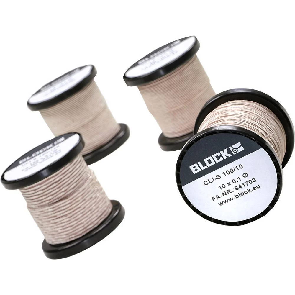 Lakirana bakrena žica Vanjski promjer (uklj. izolacijski lak)=0.10 mm 1 Pakiranje Block slika