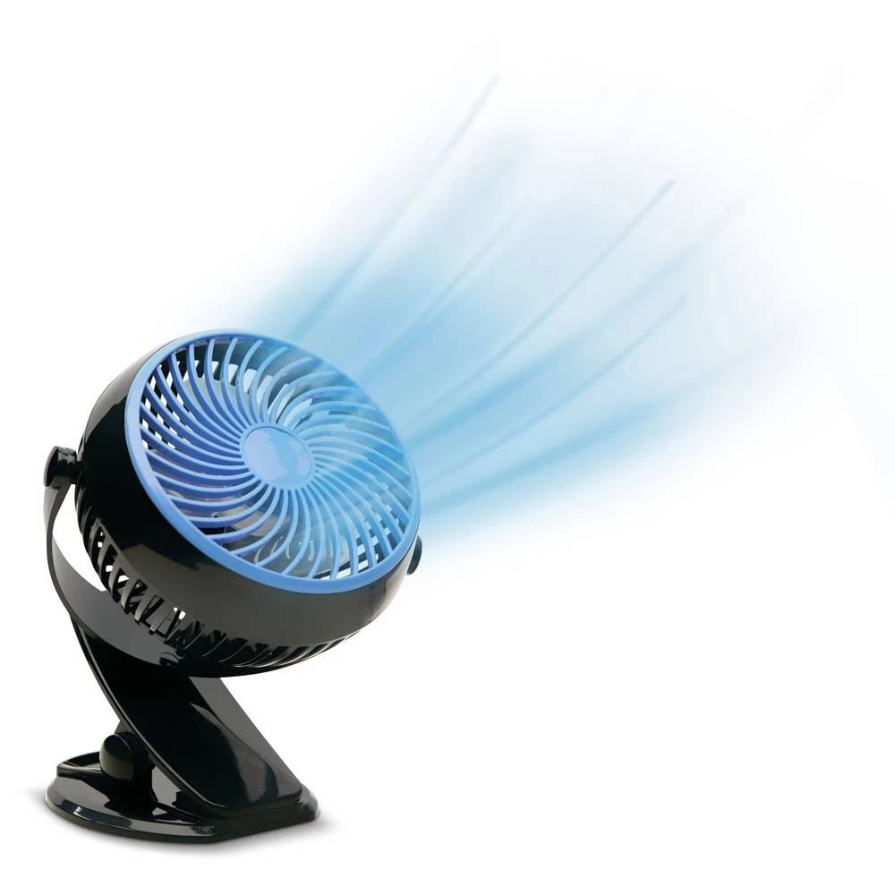 MediaShop Livington Go Fan stolni ventilator 2 W, 3 W, 4 W (D x Š x V) 150 x 186 x 80 mm crna slika