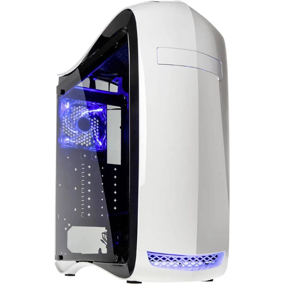 Midi-Tower Kućište za računala Kolink PUNISHER W Bijela 3 predinstalirana LED ventilatora, Kontrola ventilatora, Prikladno za AI slika