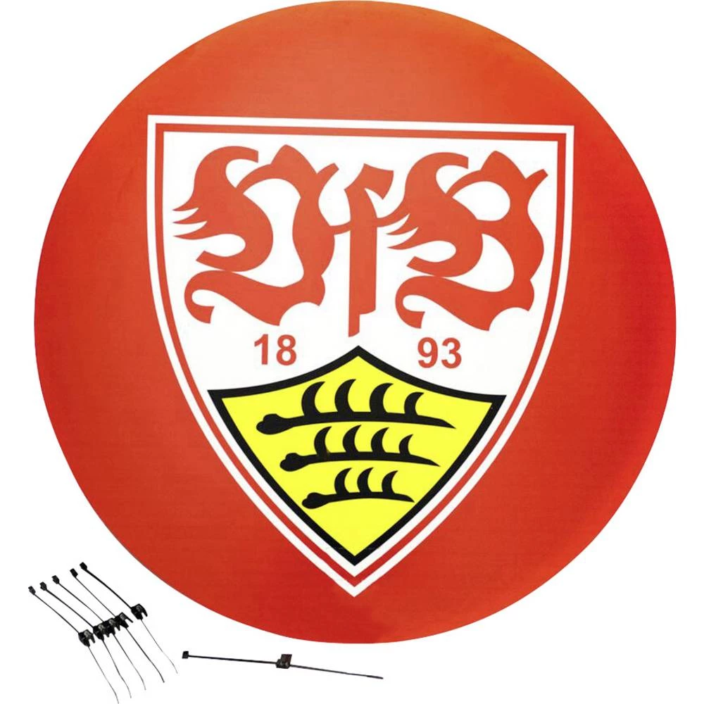 Poklopac SAT antene 88 cm Sky Vision VFB Stuttgart Bijelo-crvena slika