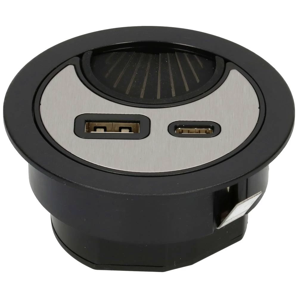 MH Office Line 166893 stolni priključak  crna/srebrna slika