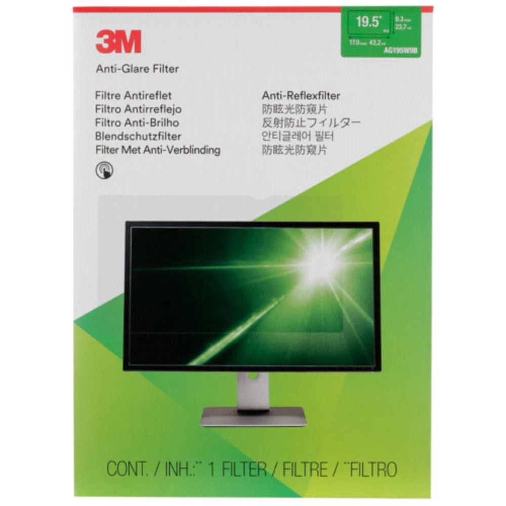 3M AG195W9B Filter protiv zasljepljivanja 49.5 cm (19.5 ") Format slike: 16:9 7100028682 Pogodno za model: Univerzalno slika