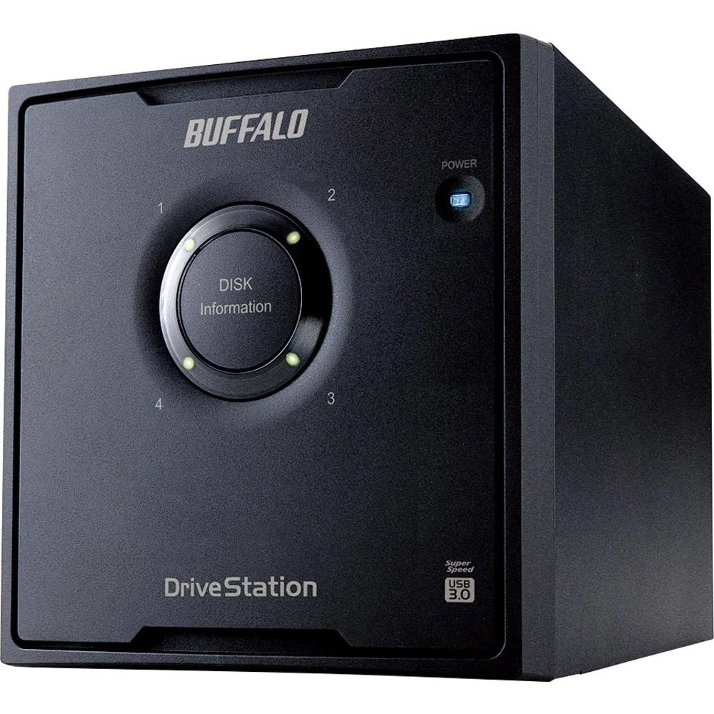 Vanjski sustav Multi-tvrdog diska 8 TB Buffalo DriveStation&trade; Quad Crna USB 3.0 Podržava RAID, Opremljena sa WD RED slika
