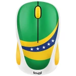 Logitech M238 Brazil Bežični miš Optički Zelena, Žuta, Plava boja