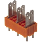 Plosnati razdjelnik, širina utikača: 6.3 mm debljina utikača: 0.8 mm 180 ° djelomično izolirani, narančaste, srebrne boje Weidmü