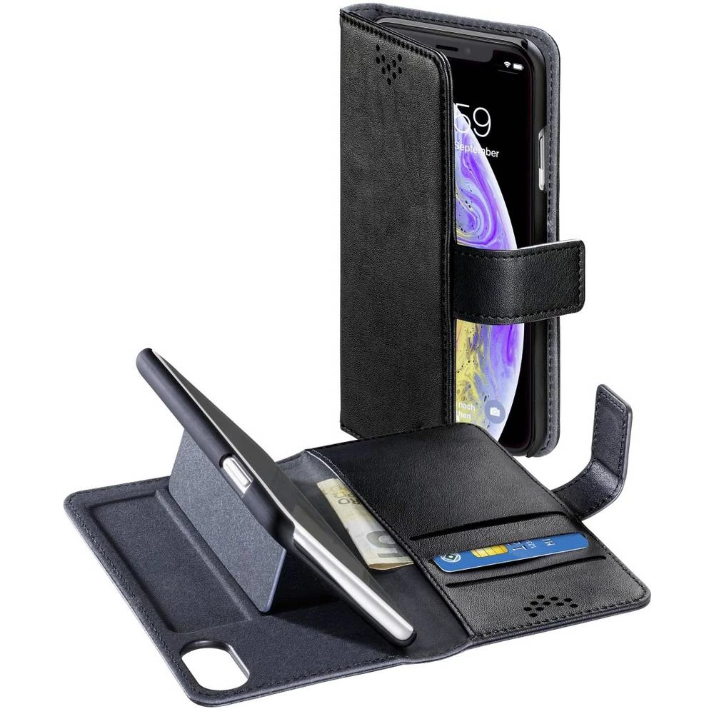 Hama Stand Up Knjižica Pogodno za: Apple iPhone X, Apple iPhone XS Crna slika