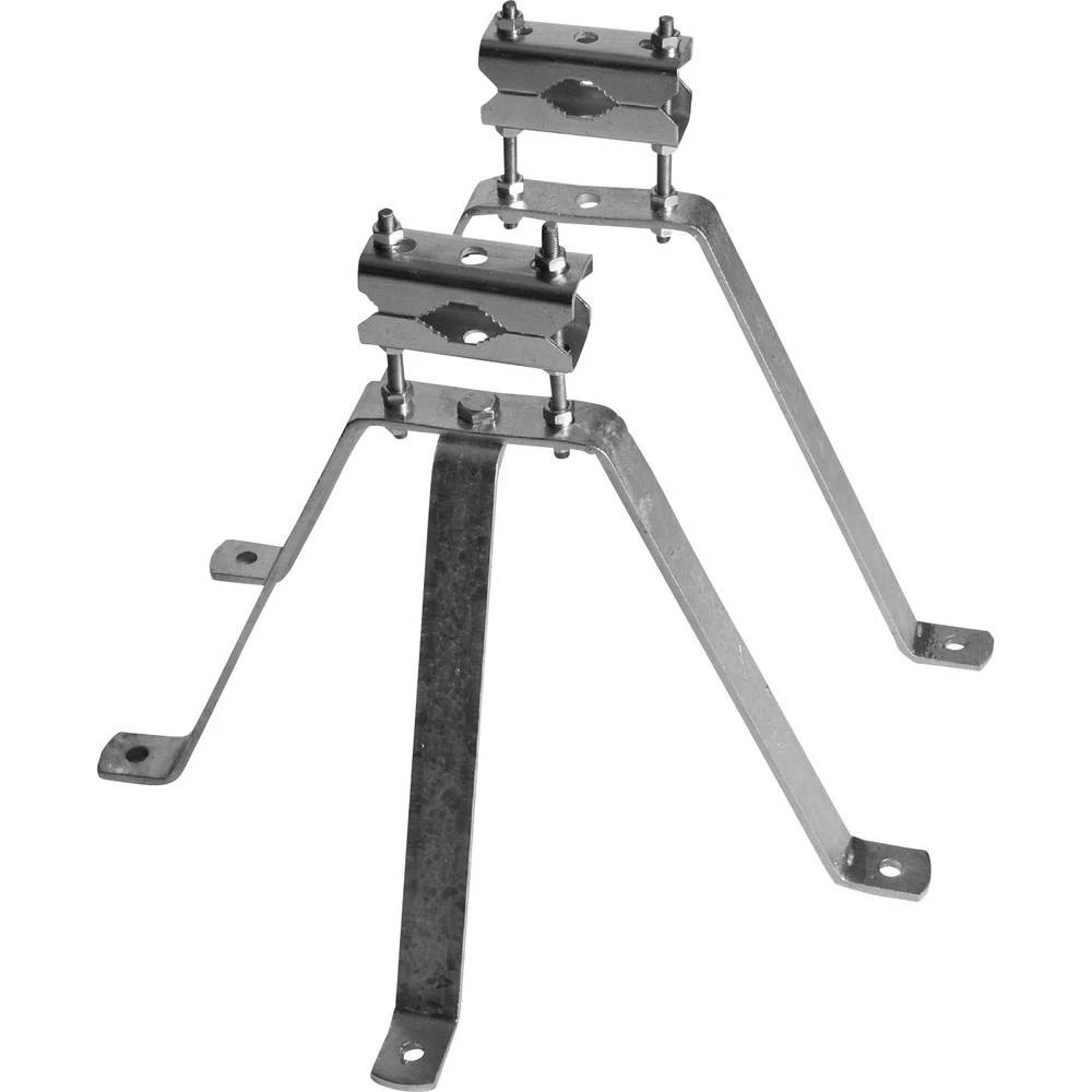 TV zidni nosač A.S. SAT Stahl-Wandhalter-Set Razmak od zida: 30 cm Srebrna slika