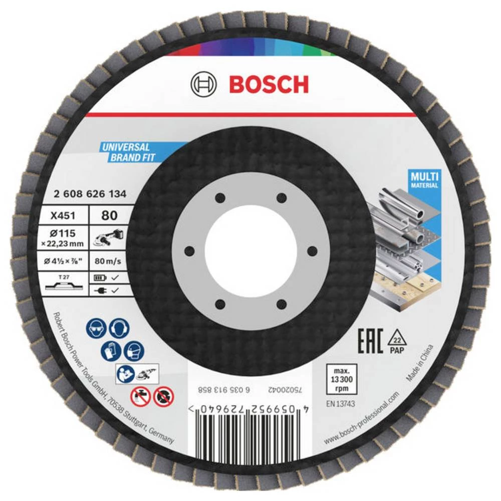 Bosch Accessories 2608626134 lamelna brusna ploča promjer 115 mm Promjer bušotine 22.23 mm 1 kom. slika